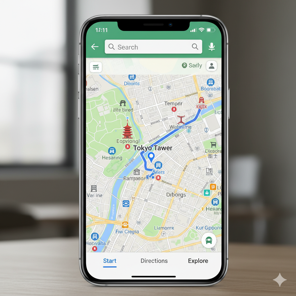 スマホの地図