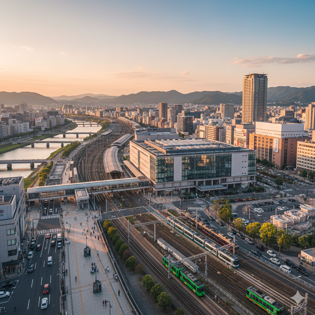 広島駅周辺の景色