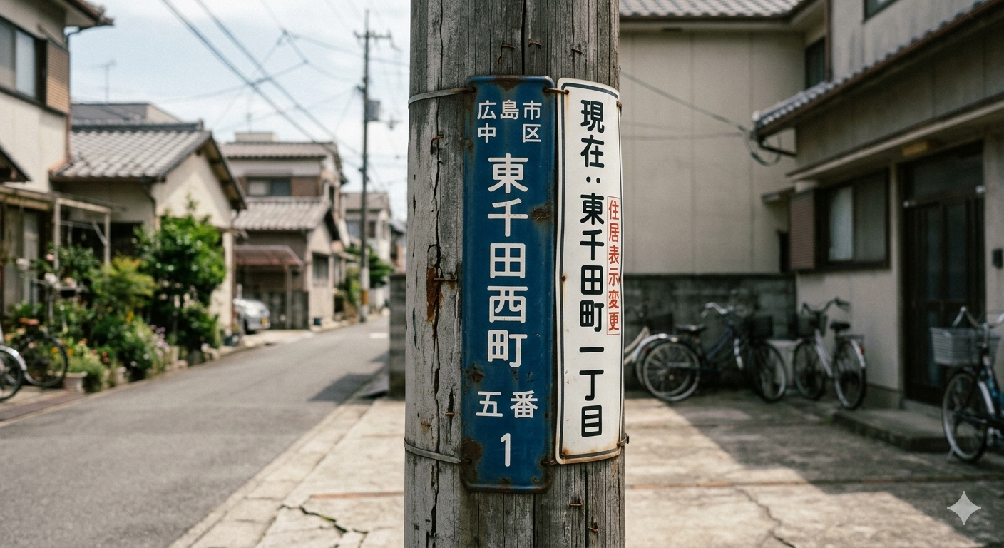 消えた町名の住所看板
